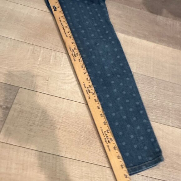 LOFT WOMENS SIZE 4 SKINNY POLKA DOT DENIM JEANS - Picture 4 of 10